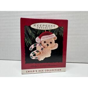 NEW Vintage 1993, BABY'S second christmas keepsake holiday ornament tree